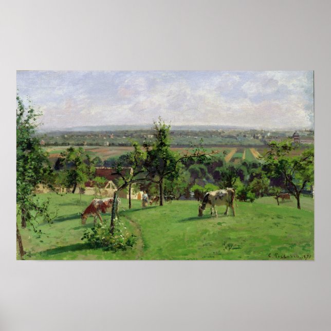 Póster Encosta de Vesinet, Yvelines, 1871 (Frente)