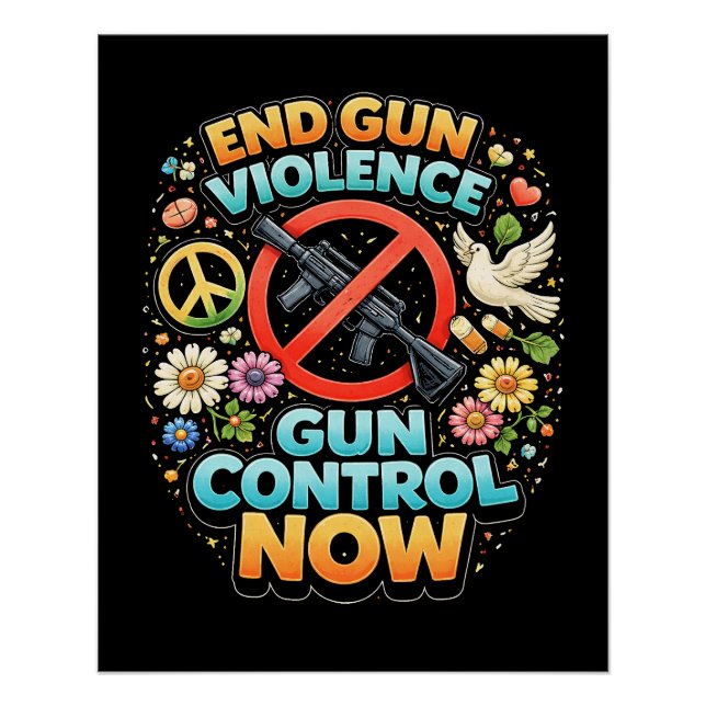 Póster End Gun Violence Now (Frente)