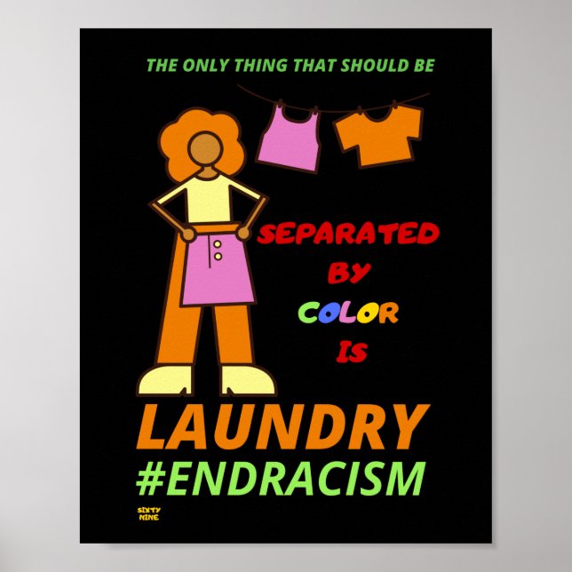 POSTER "END RACISM" (Frente)