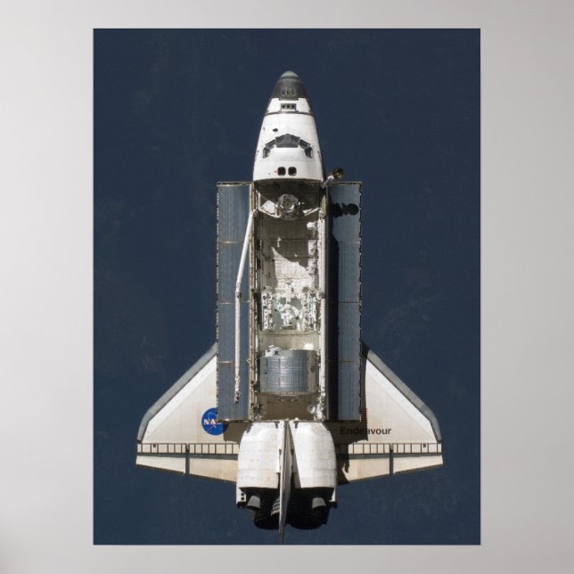 Poster Endeavador de Encaminhamento de Espaço (Frente)