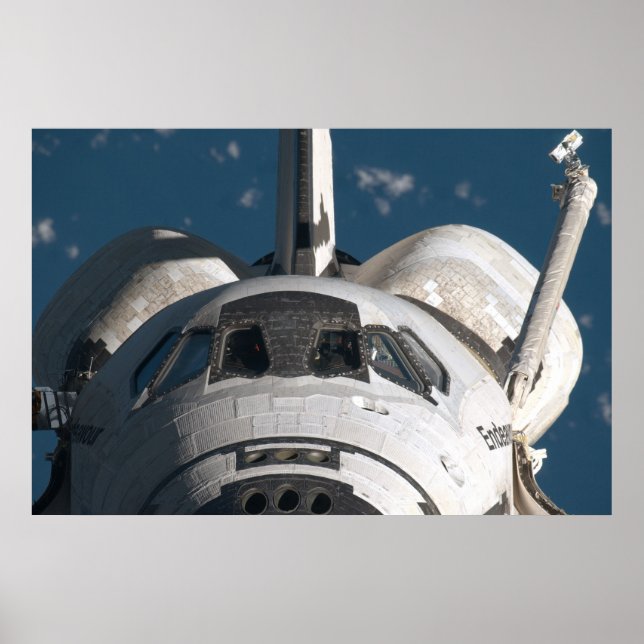 Póster Endeavador de Encaminhamento de Espaço (Frente)