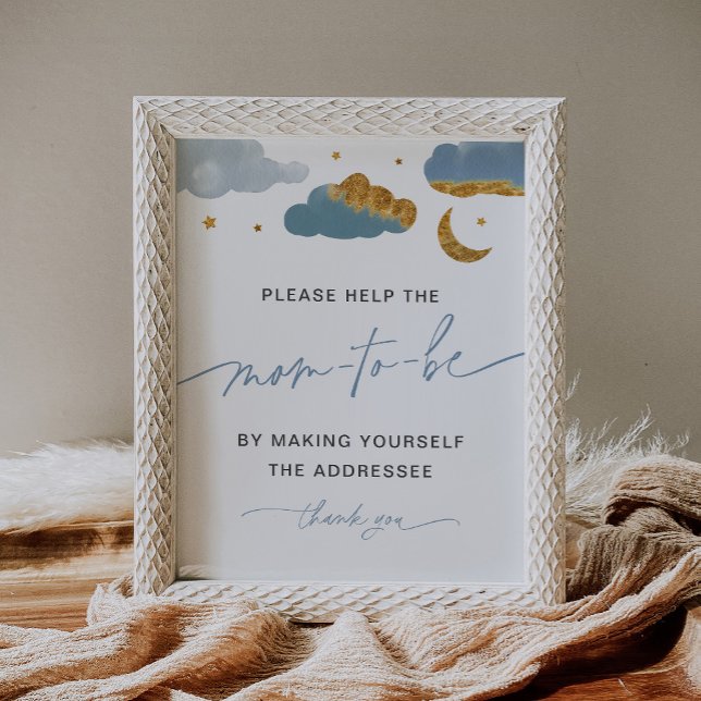 Poster Endereço do Envelope Twinkle Star Chá de fraldas B (Criador carregado)