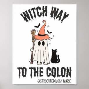 Poster Endo Enfermeira Halloween Enfermeira Gastrointesti