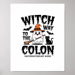 Poster Endo Enfermeira Halloween Enfermeira Gastrointesti