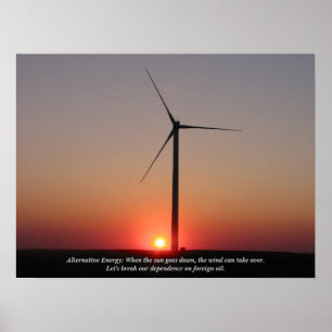 Poster Energia alternativa: Vento & solar