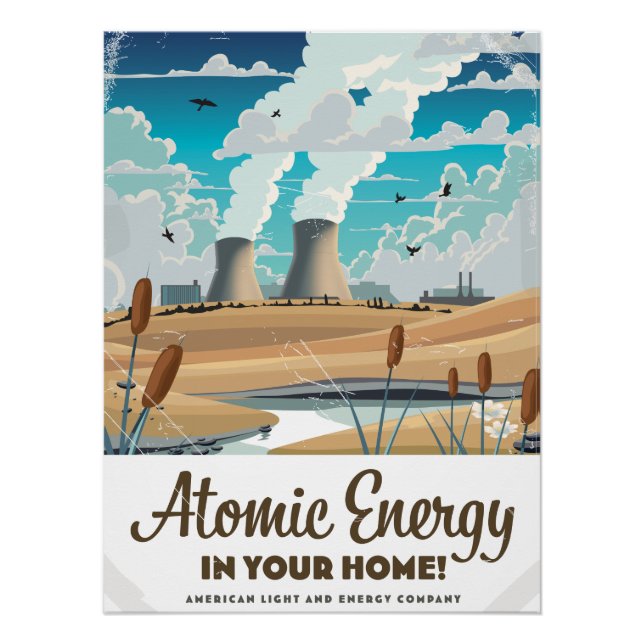 Póster Energia Atômica Comercial  (Frente)