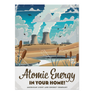 Póster Energia Atômica Comercial