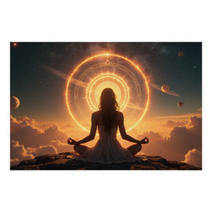 Póster Energia Cósmica Meditativa