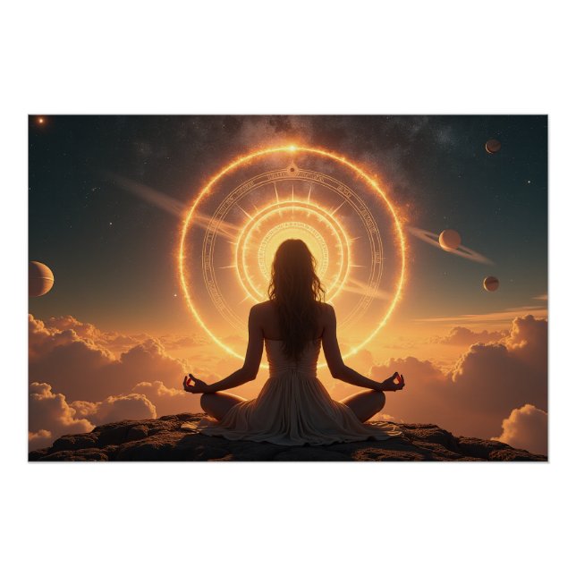 Póster Energia Cósmica Meditativa (Frente)