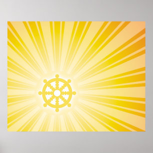 Póster Energia da roda de Dharma
