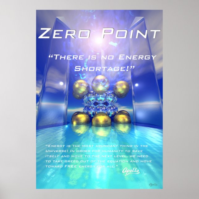 Poster Energia de ponto zero (Frente)