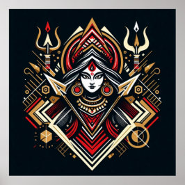 Poster Energia divina - Abstrato Durga | Fraoula