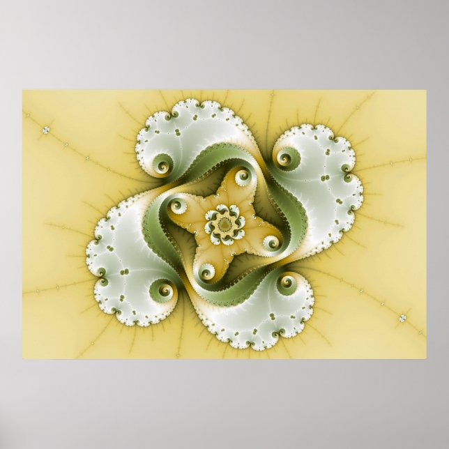 Póster Energia do terror - Arte Fractal (Frente)