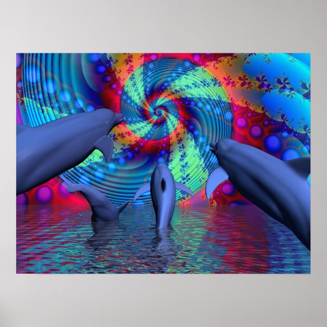 Póster Energia dos golfinhos (Frente)