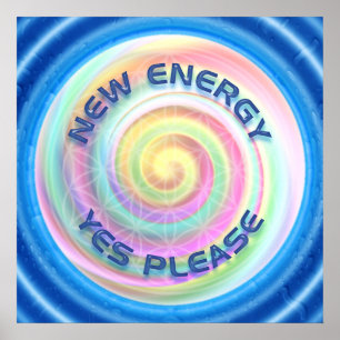 Póster ENERGIA NOVA - SATISFAÇA SIM - água