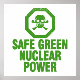 Póster Energia nuclear verde segura
