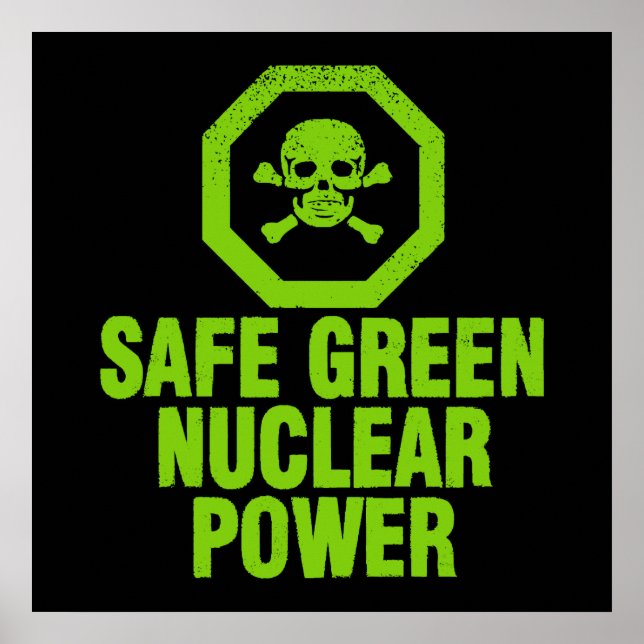 Poster Energia nuclear verde segura (Frente)
