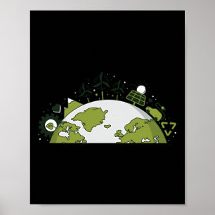 Poster Energia Renovável &amp; Reciclagem - Ambiente P