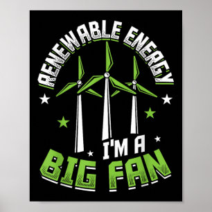 Poster Energia Renovável É Uma Grande Proteção Ambiental