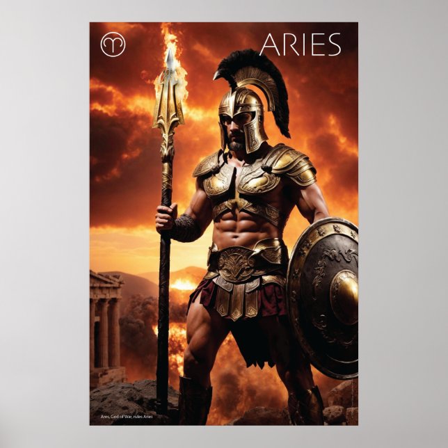 Poster Energia Zodiac: Aries (Frente)