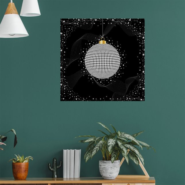Poster Enfeite de Natal em forma de Bola de Discoteca Ele (Criador carregado)