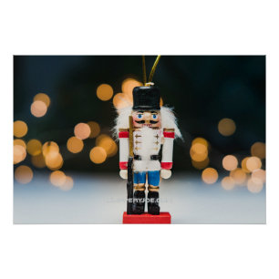 Póster Enfeite de natal noz quebradora clássico do Slippe