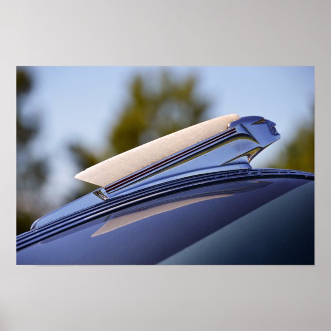 Póster Enfeite de tampa do Pontiac Sedan 1939 (Frente)