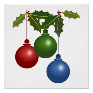 PÓSTER ENFEITES DE NATAL