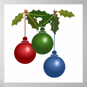 PÓSTER ENFEITES DE NATAL