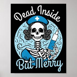 Poster Enfermagem de Xmas no Natal médico do trabalhador