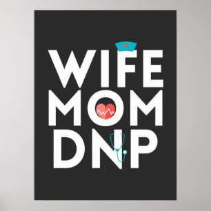 Poster Enfermagem   Enfermeira Mãe Esposa