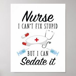 Poster Enfermagem Enfermeiro Pode Sedá-Lo