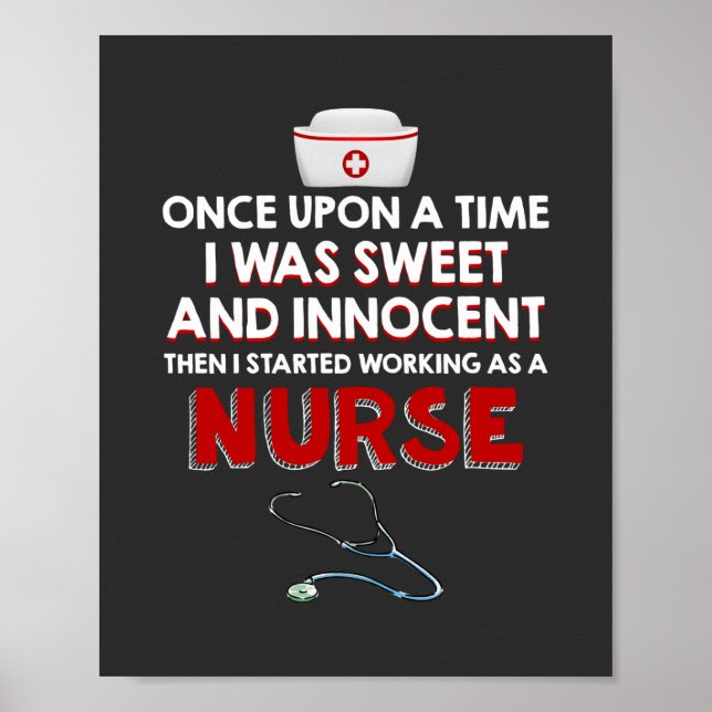 Poster Enfermagem | Trabalho Como Enfermeiro (Frente)