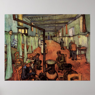 Poster Enfermaria no Hospital em Arles por Vincent van Go