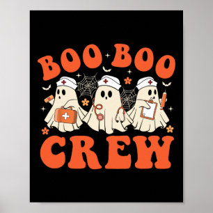 Poster Enfermeira Boo Enfermeira Ghost Scrub Top Nursing