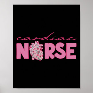 Poster Enfermeira cardíaca Dia dos Namorados Cardiologia