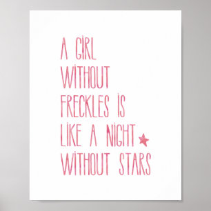 Poster Enfermeira Cita Rosa Uma Menina Sem Freckles Menin
