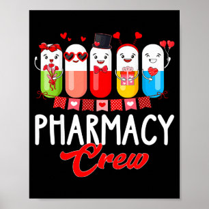 Poster Enfermeira da Equipe de Farmácia Dia dos Namorados