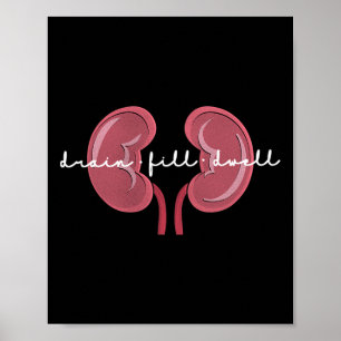 Poster Enfermeira de diálise Enfermeiro de Doença Renal D