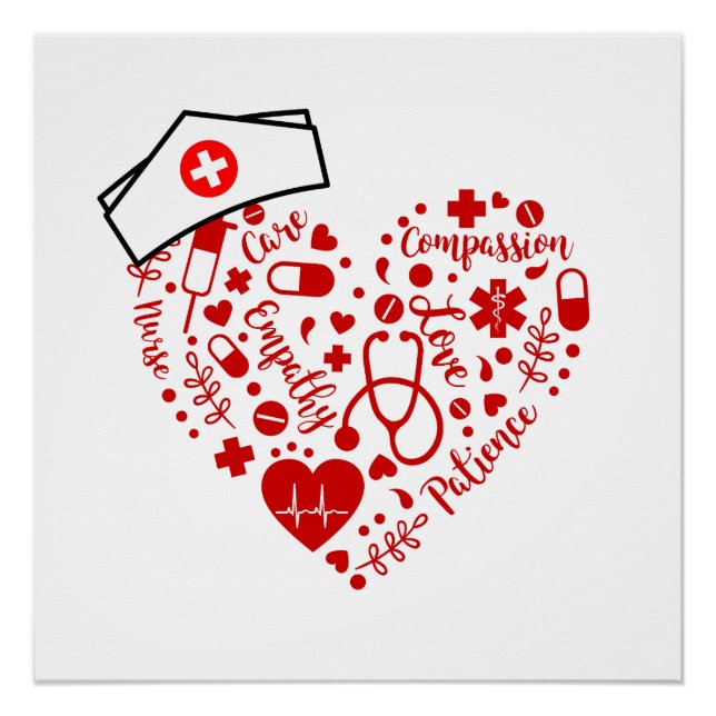 Póster Enfermeira de enfermeiras registradas (Frente)