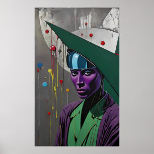 Poster Enfermeira de Guerra Superolhando o Morto e Morren