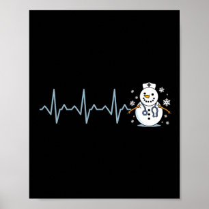 Poster Enfermeira de pulsação Enfermeira de Neve