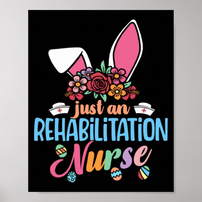 Poster Enfermeira de Reabilitação Eggcellent Orelhas de C (Frente)