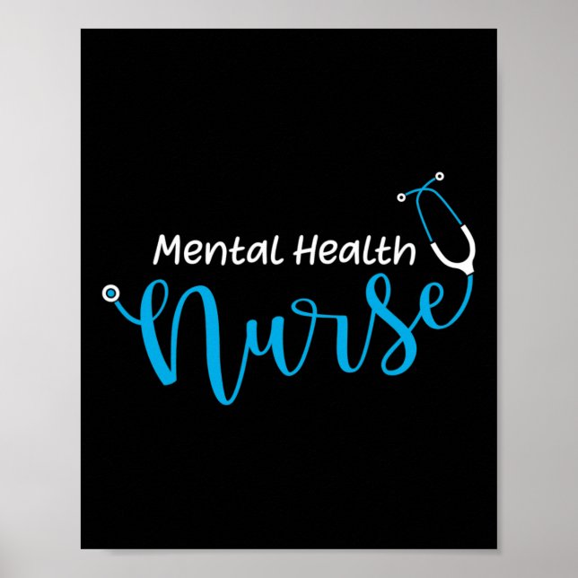 Poster Enfermeira de Saúde Mental (Frente)
