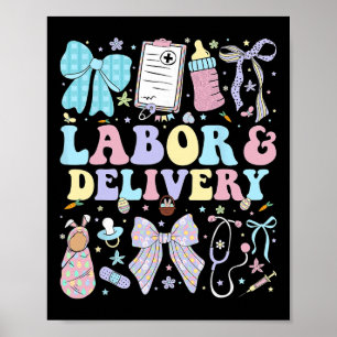 Poster Enfermeira de Trabalho de Parto e Parto Coquette L