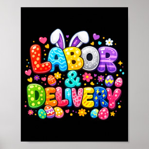 Poster Enfermeira de Trabalho de Parto e Parto Páscoa Coe