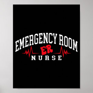 Poster Enfermeira de Urgência e Emergência Engraçada Enfe