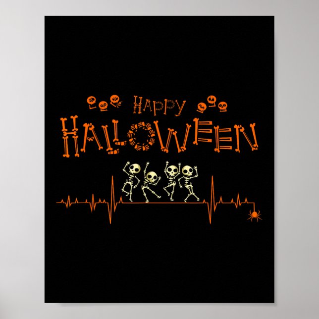 Poster Enfermeira do Doutor Feliz Halloween (Frente)