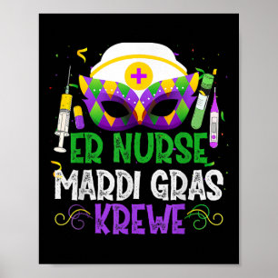 Poster Enfermeira Enfermeira Krewe Enfermeira Máscaras Ma