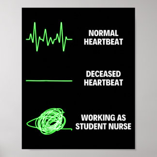 Poster Enfermeira Estudante Divertida Enfermeira Estudant